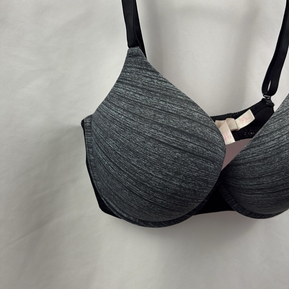 PINK Victoria’s Secret 34DD Bra Push Up Gray - Picture 4 of 10